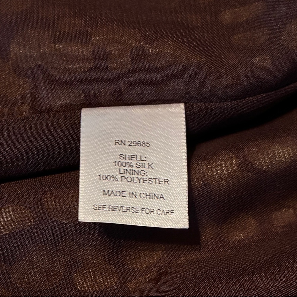 Pendleton Silk 100% Gold (Mustard) And Brown Penc… - image 5